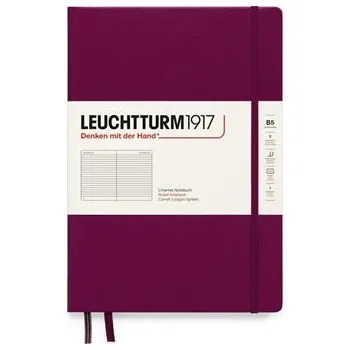 Zápisník Stylový zápisník Leuchtturm Port Red, Composition (B5), 219 p., linkovaný