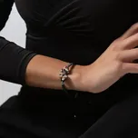 Lampglas Náramek Double Crazy Triangle s 24karátovým zlatem v perlách Lampglas