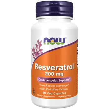 Now Foods Resveratrol 200 mg 60 cps.