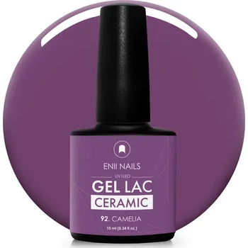 Lak na nehty ENII NAILS Gel lak Ceramic 92 Camelia - gelový lak bez HEMA 10 ml