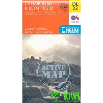 Ordnance Survay vydavatelství mapa Cadair Idris,Llyn Tegid (Snowdonia) 1:25 t. lamino