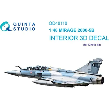Plastikový model 1/48 Mirage 2000-5B 3D-Print&col. Interior (KIN)