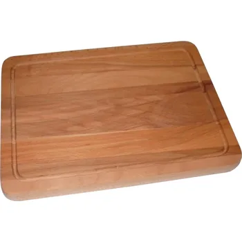 Kuchyňské prkénko Prkénko dřevo s drážkou 30,5x22,5x2cm WOOD světlá