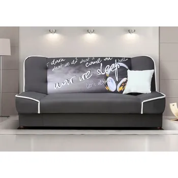 Pohovka FALCO Pohovka Rallye šedá/sluchátka