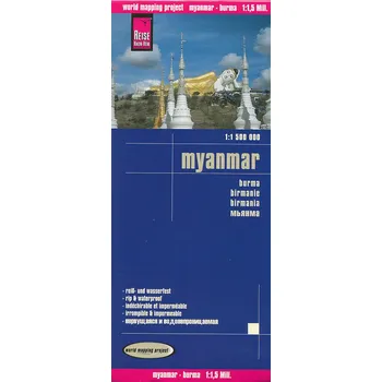 Reise Know-How Verlag mapa Myanmar (Burma) 1:1,5 mil. voděodolná