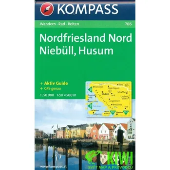 Kompass Nordfriesland Nord, Niebull, Husum 1:50 t.