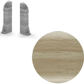 soklová lišta NOVÁK Koncovka L+P k soklové liště PVC hruška Denver 56x23 1 pár NGTK63