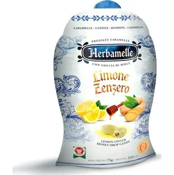 Bonbon Herbamelle citron + zázvor 75g