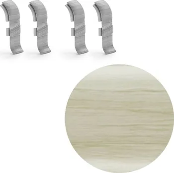 soklová lišta NOVÁK Spojka k soklové liště PVC javor patina 56x23, 4 ks NGTF28