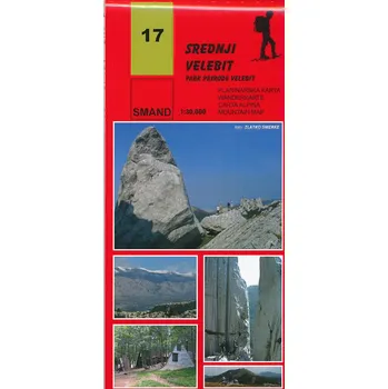 Smand d.o.o. vydavatelství mapa Stredni Velebit - Národní park Velebit 1:30 t.