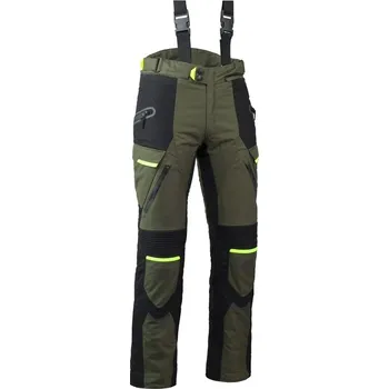 Moto kalhoty MBW MEMPHIS PANTS GREEN - pánské textilní moto kalhoty