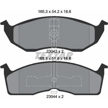 Brzdová destička Sada brzdových destiček, kotoučová brzda TEXTAR 2304301
