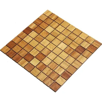 Obklad Wodewa VZOREK - IROKO mozaika 2D - do koupelny a kuchyně 30 x 30 mm - rozměr vzorku: 100 x 100 mm