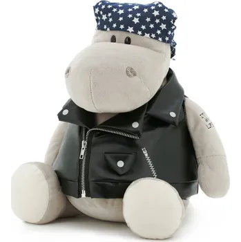 plyšák Trochu větší hrošík Po - motorkář od firmy ORANGE TOYS - 50 cm (Po the Hippo - Biker)