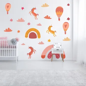 Samolepící dekorace LuxusniObrazy.cz Samolepky na zeď – Jednorožci