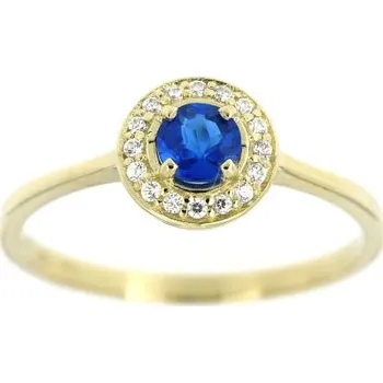 Prsten Zlatnictví U Kostela Dámský prsten s modrým kamenem 89mž 56 3055-20390100