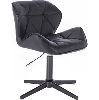 LuxuryForm DESIGN Kosmetická židle MILANO na černém kříži - černá (VPT)