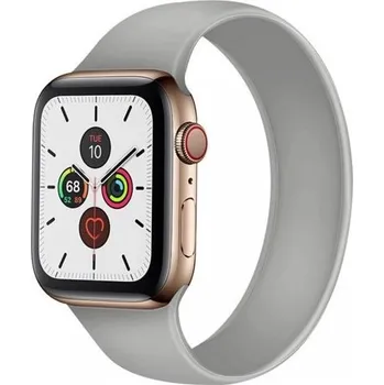 Řemínek na hodinky Navlékací silikonový řemínek pro Apple Watch 42mm / 41mm / 40mm / 38mm - S - šedý