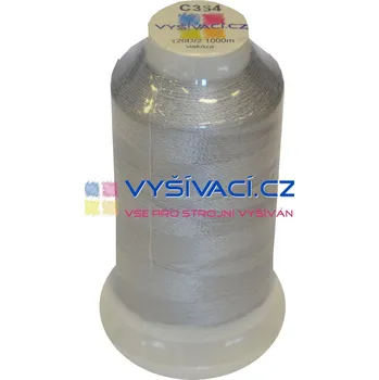 Nit vyšívací nit šedá C354 návin 1000m viskóza nitě - počet kusů: 1 kón návin 1000m 36,30 Kč s DPH za kón při nákupu balení 10 kusů