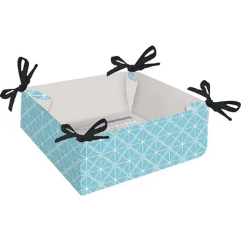 Home Elements bavlněný košík na pečivo Bake the world 34 x 34 cm Home Elements