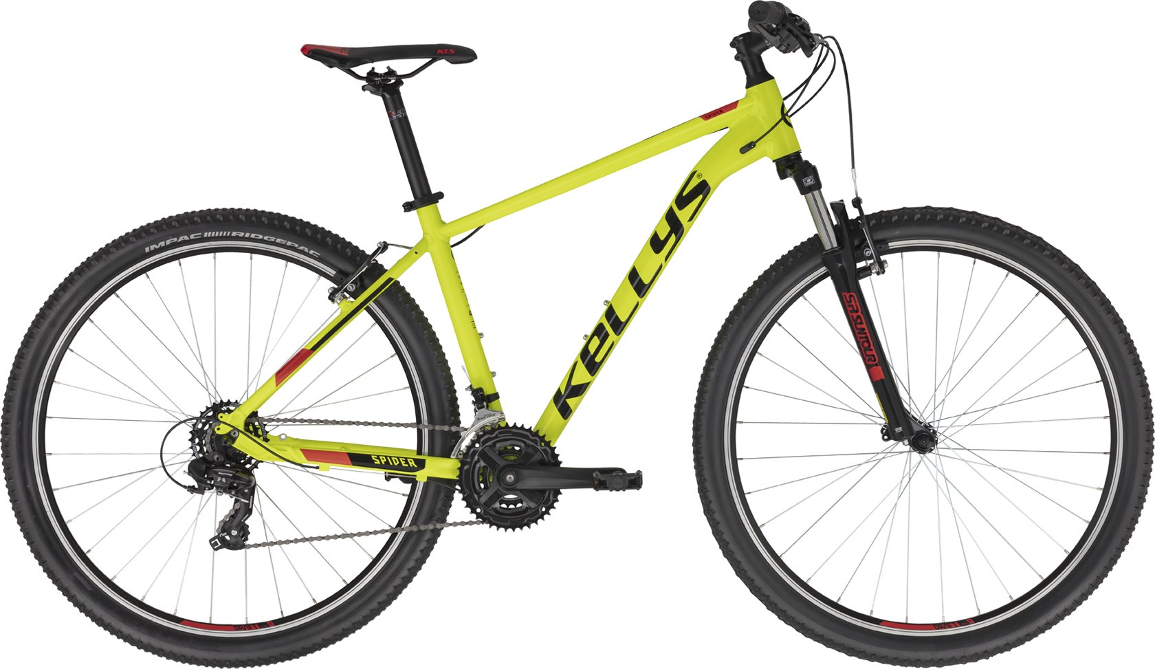 Pánské horské kolo KELLYS Spider 10 Neon Yellow 29" Podkarta: M