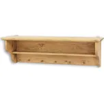 Drewmax PK700 police masiv borovice rustikal (Voskovaný borovicový nábytek)