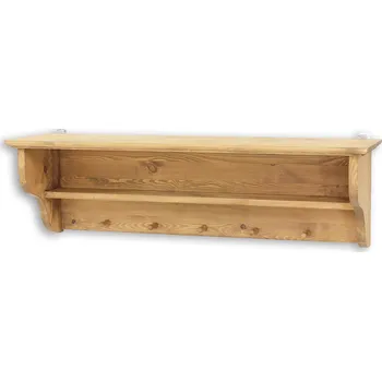 police Drewmax PK700 police masiv borovice rustikal (Voskovaný borovicový nábytek)