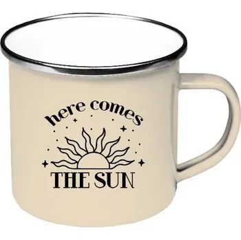 Pánské oblečení Barevný plecháček - nerezový lem s potiskem Here comes the sun