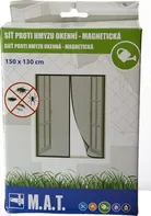 M.A.T. Group Síť proti hmyzu okenní magnetická 150 x 130 cm