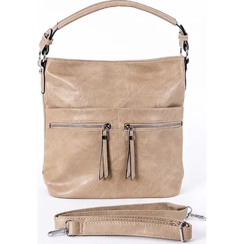 Středně velká hnědá kabelka na rameno i crossbody ROMINA & CO D191/22