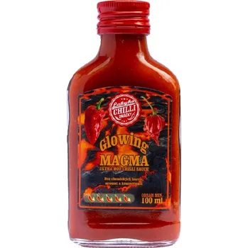Omáčka Lakyho chilli Glowing Magma 100 ml - chilli omáčka ultra pálivá