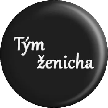 Placka Tým ženicha (Černá)
