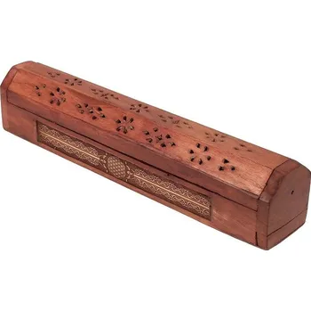 Vonná tyčinka Stojánek na vonné tyčinky truhlička relief Květ života