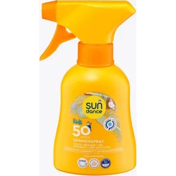 Přípravek na opalování SUNDANCE DĚTSKÝ SPREJ NA OPALOVÁNÍ OF50 200ml NĚMECKO!