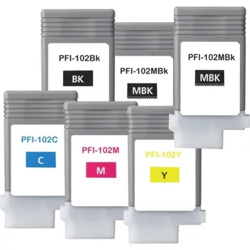 VybavKancl Canon PFI-102 - renovovaná sada všech 6 barev