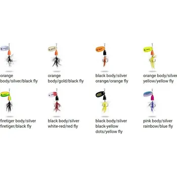 Umělá nástraha Black Cat Zebco Trophy Black body/silverblack- yellow dots/ yellow fly 4g/1 3126007