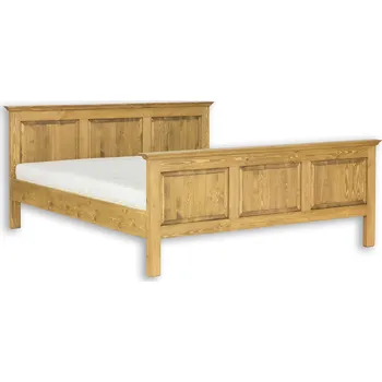 Postel LK701-90 cm dřevěná rustikální postel z přírodní borovice Drewmax (Povrch přírodní vosk!)
