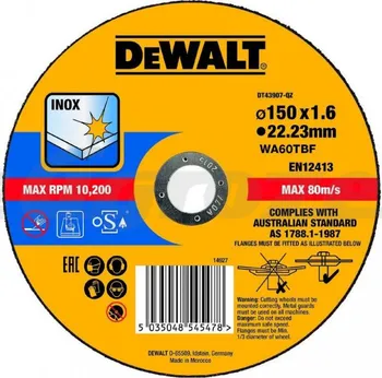 Řezný kotouč DeWALT DT43907