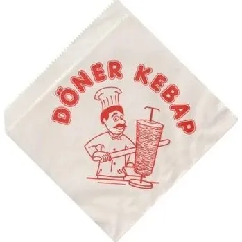 Sáček na potraviny Sáček na kebab 16 x 16 - balík (500 ks)