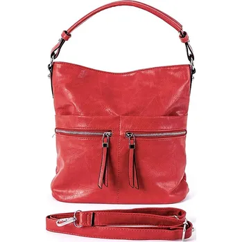 Středně velká červená kabelka na rameno i crossbody ROMINA & CO D191/22