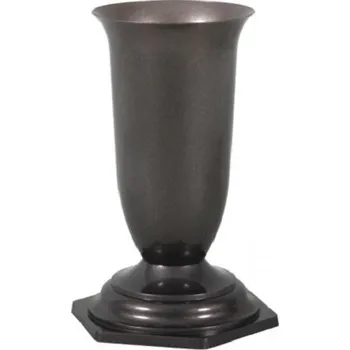 Smuteční dekorace Nohel Garden Mewea hřbitovní váza 30 cm antracit