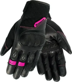 Moto rukavice Seca Axis Mesh Lady černé/růžové