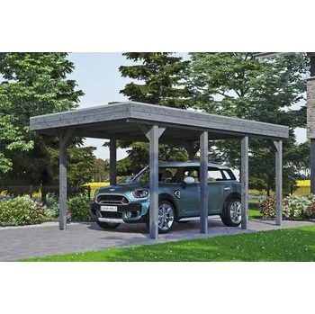 Přístřešek na auto Přístřešek na auto SKAN HOLZ Friesland 314 x 555 cm břidlicově šedý vč. EPDM fólie