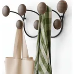 Věšák na zeď Umbra DOTSY černý/ořech