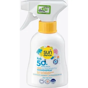 Přípravek na opalování SUNDANCE DĚTSKÝ SPREJ NA OPALOVÁNÍ MED ULTRA SENSITIVE OF50+ 200ml NĚMECKO!