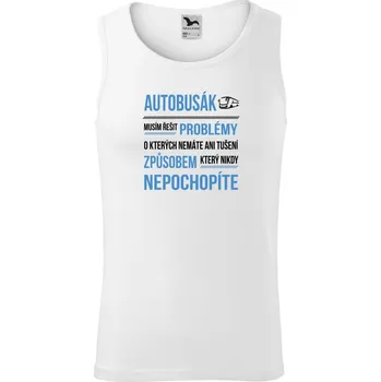 Pánské tílko Pánské tílko Malfini Core Musím řešit problémy - autobusák