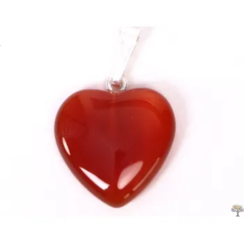 Přívěsek Magieprirody.cz Přívěsek srdce z kamene Karneol vel. 15mm #51