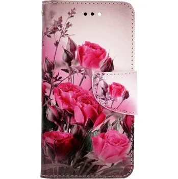 Pouzdro na mobilní telefon Pouzdro iPhone SE 2022 knížkové Romantické růže (kryt neboli obal na iPhone SE 2022)