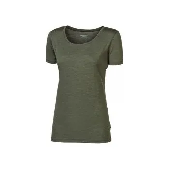 Dámské oblečení Progress ORIGINAL MERINO khaki melír L; Zelená triko + DÁREK DLE VÝBĚRU!