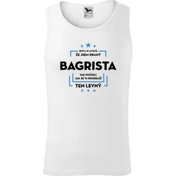 Pánské tílko Pánské tílko Malfini Core Jestli si myslíš, že jsem drahý - bagrista